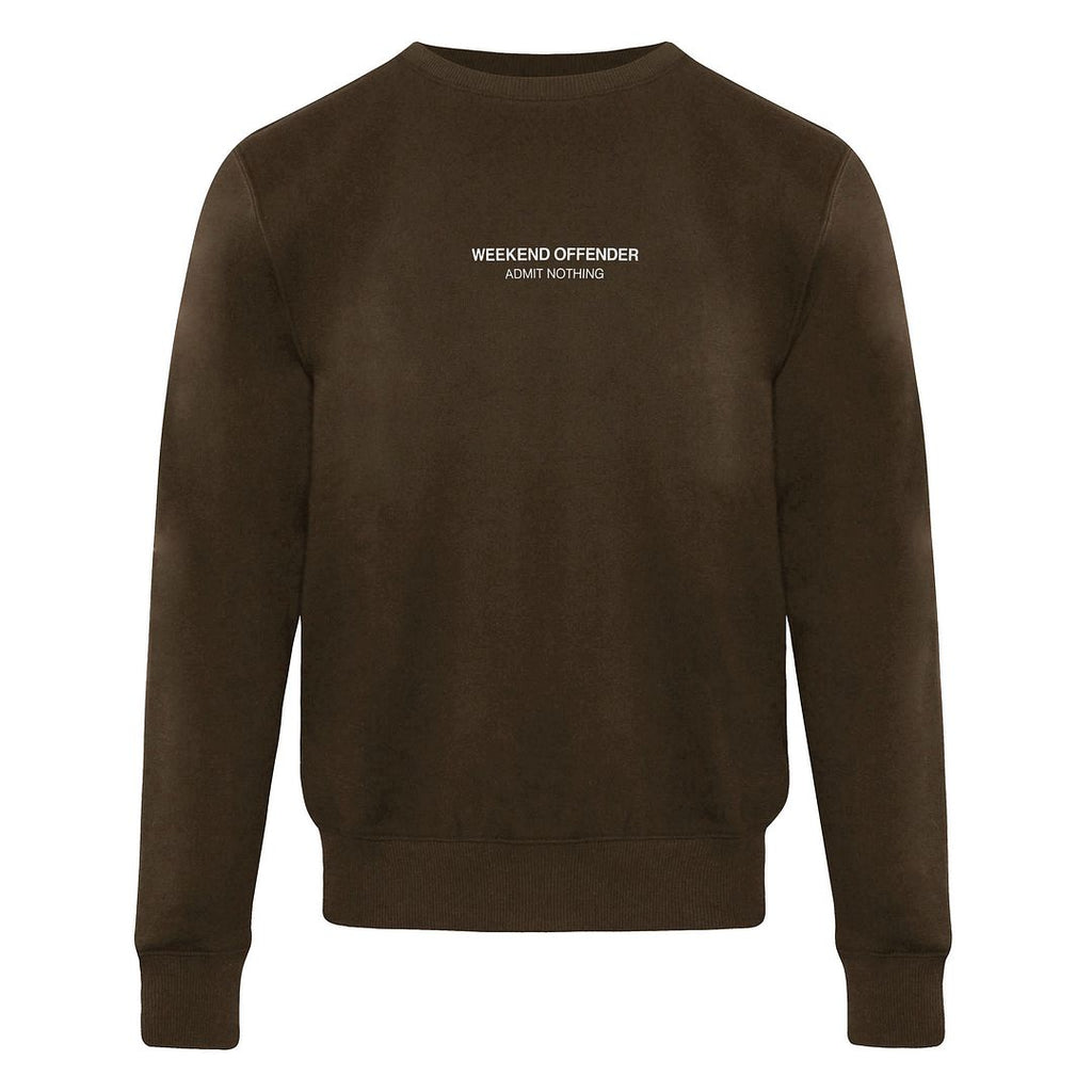 Weekend Offender Logo Mens Charcoal Sweater