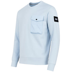 Weekend Offender Kesey Mens Light Blue Sweater