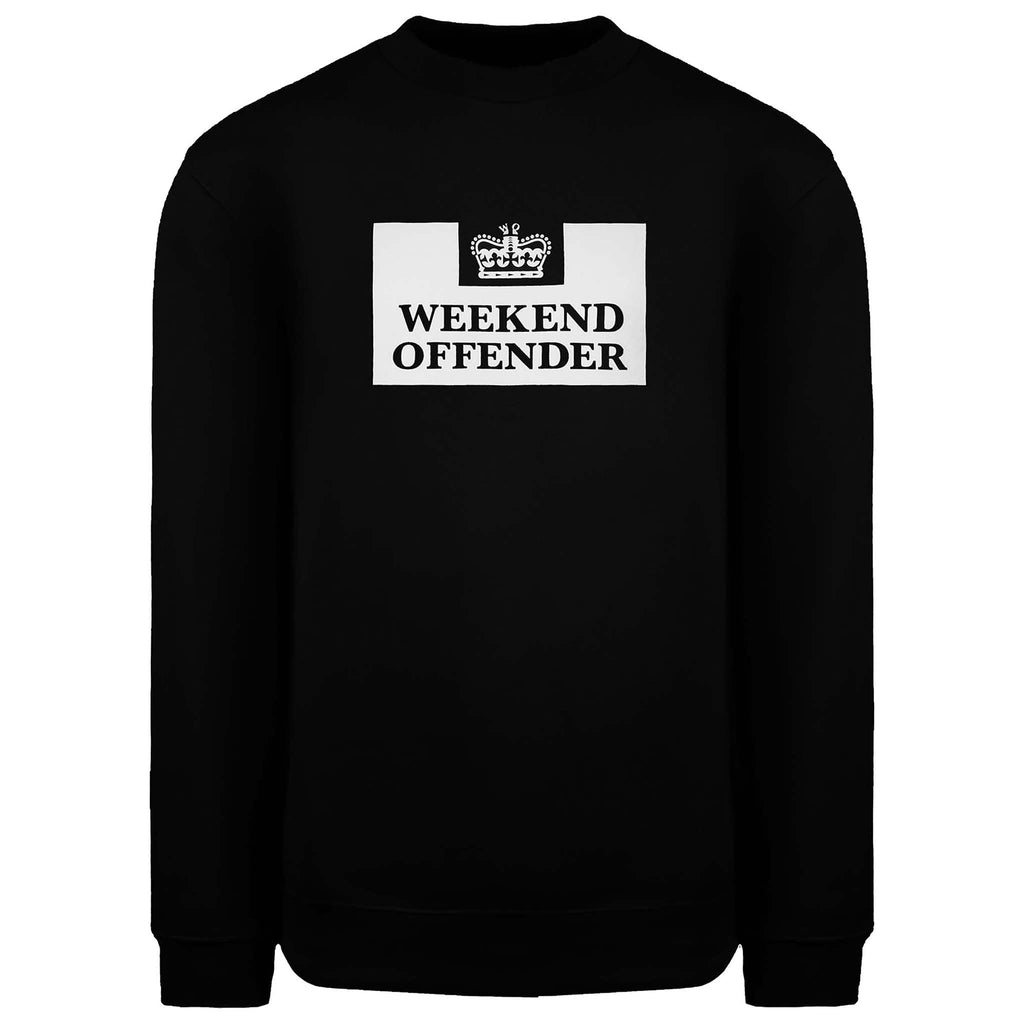 Weekend Offender Penitentiary Classics Mens Black Sweater