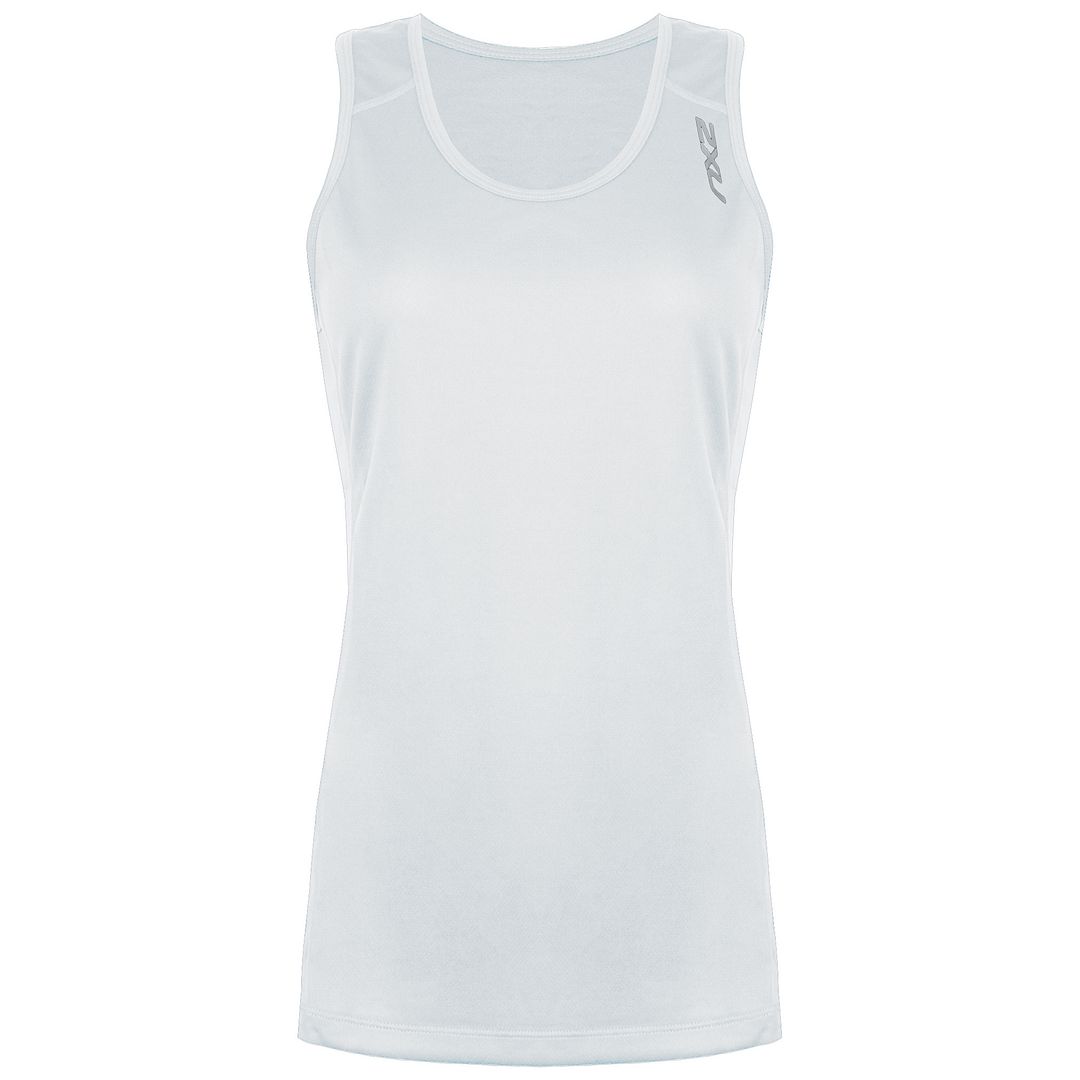 2XU BSR Active Singlet Womens White Top