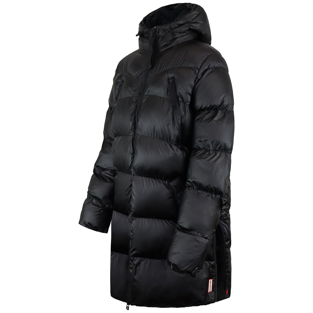 Hunter Insulated Rubberised Womens Black Puffer Coat