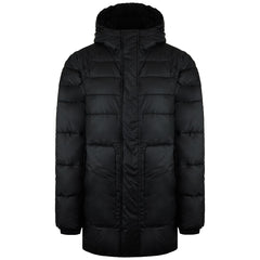 Hunter Intrepid Womens Black Mid Puffer Coat