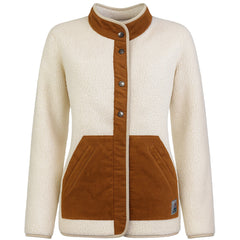 Passenger Clover Recycled Deep Womens Beige Sherpa Fleece Jacket