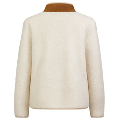 Passenger Clover Recycled Deep Womens Beige Sherpa Fleece Jacket