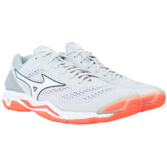 Mizuno Wave Stealth V Womens Grey Handball Shoes