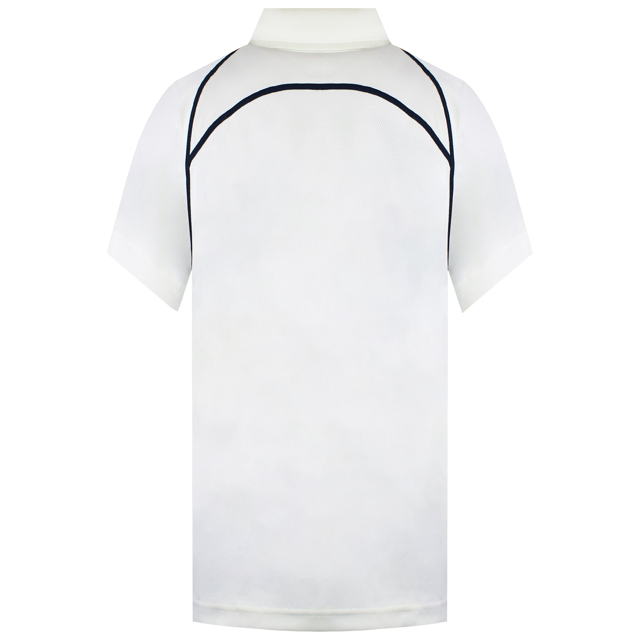 Mizuno Yokohama Kids Ivory/Navy Cricket Polo Shirt