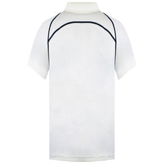 Mizuno Yokohama Kids Ivory/Navy Cricket Polo Shirt