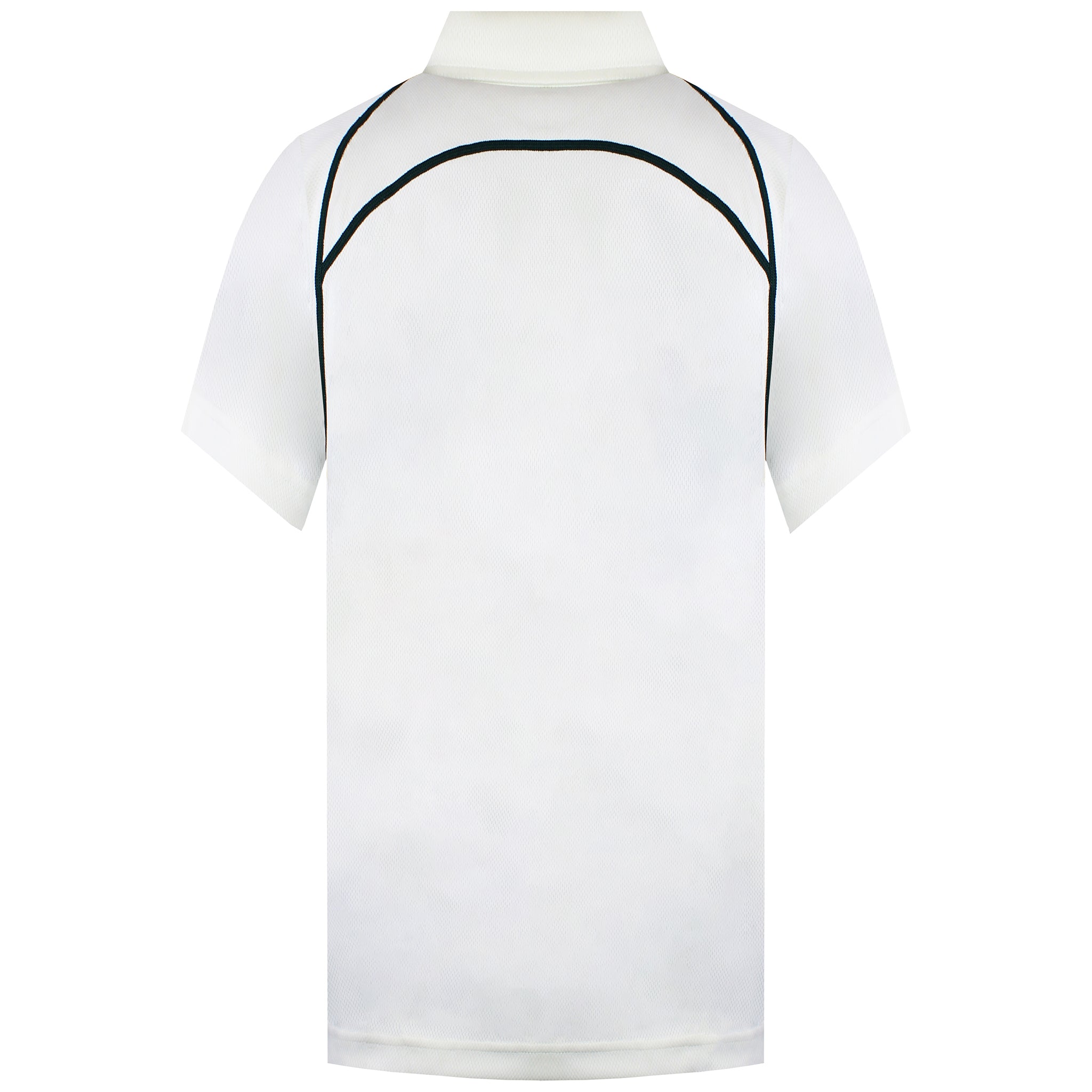 Mizuno Yokohama Kids Ivory/Green Cricket Polo Shirt