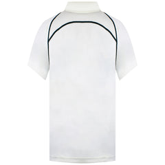Mizuno Yokohama Kids Ivory/Green Cricket Polo Shirt