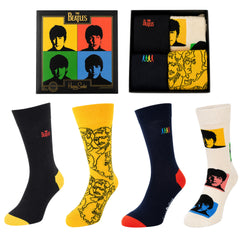 Happy Socks 4-Pack The Beatles Collection Multicolour Gift Set