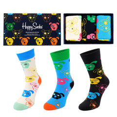 Happy Socks 3-Pack Multicolour Mixed Dog Gift Set