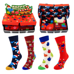 Happy Socks 4-Pack Holiday Classic Multicolour Gift Set