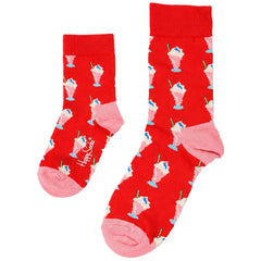Happy Socks 2-Pack Red Mini & Me Milkshake Gift Set