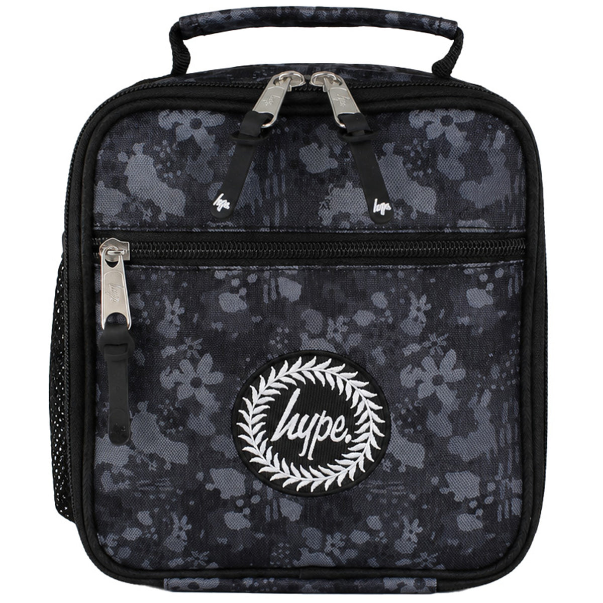 Hype Leopard Floral Black Lunch Bag