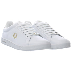 Fred Perry Parkside Pin Punch Mens White Trainers