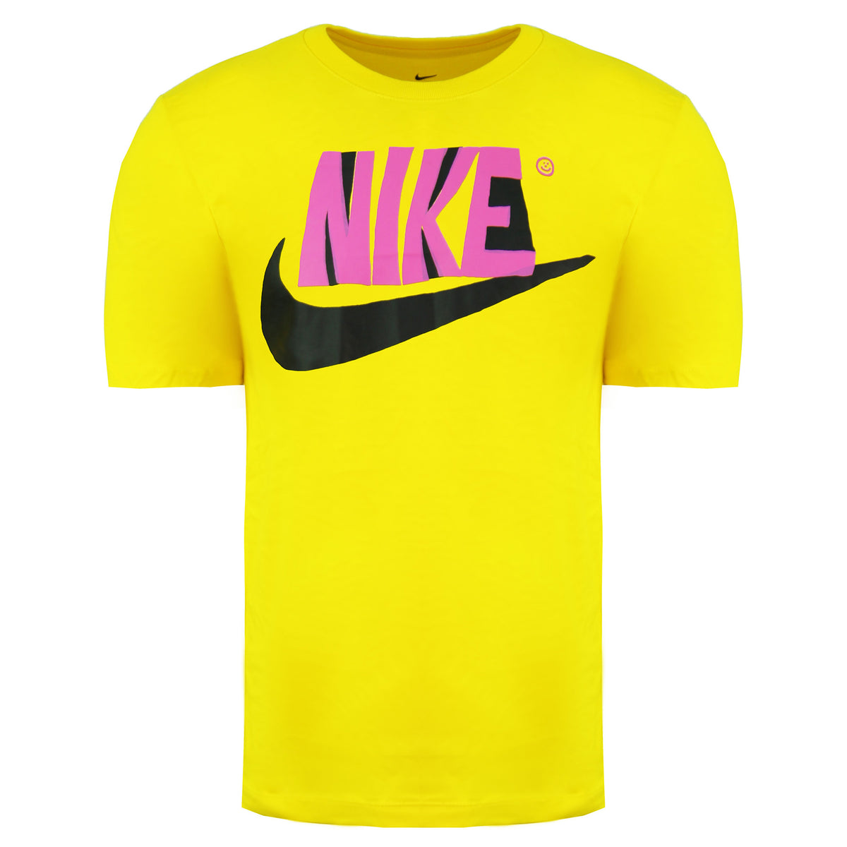 Nike Standard Fit Mens Yellow T-Shirt