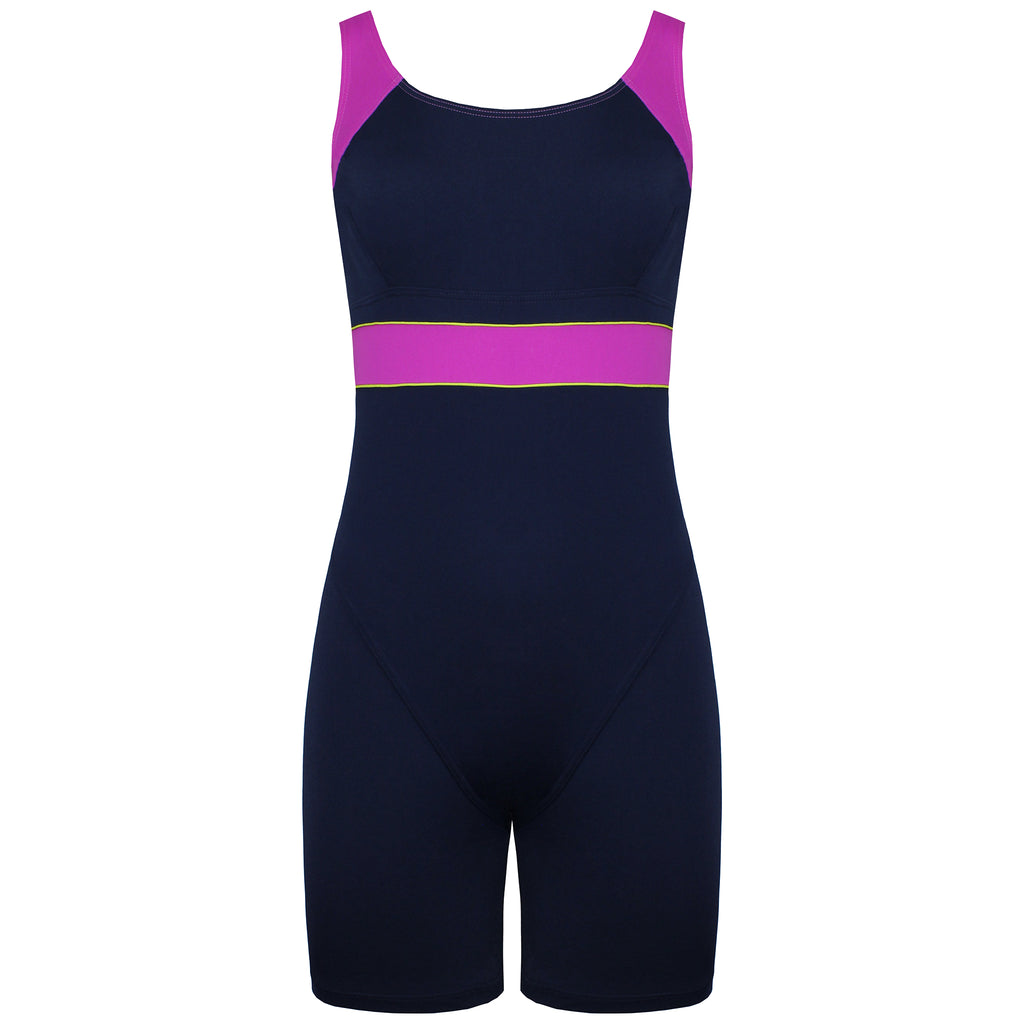 Maru Clio Pacer Kneelength Womens Navy Swimsuit