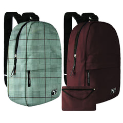 Kendall + Kylie 2-Pack Washable Grey/Burgundy Backpack