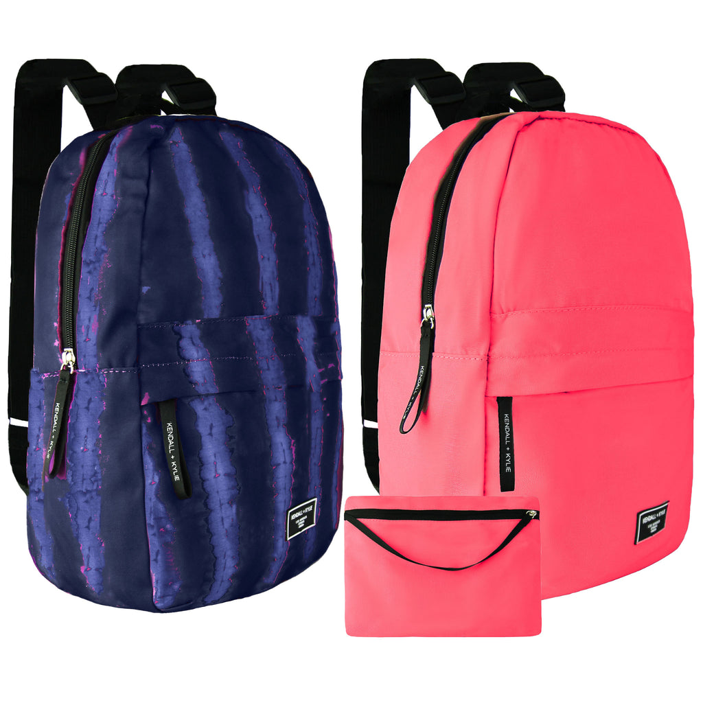 Kendall + Kylie 2-Pack Washable Purple/Pink Backpack