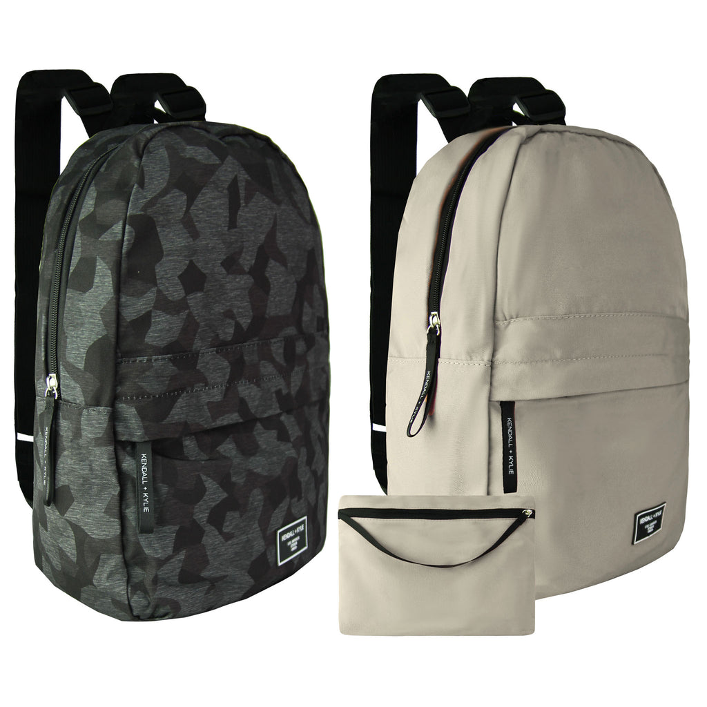 Kendall + Kylie 2-Pack Washable Green/Beige Backpack