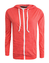 Vans Womens Lightweight Hooded Sweat Track Zip Jumper Coral