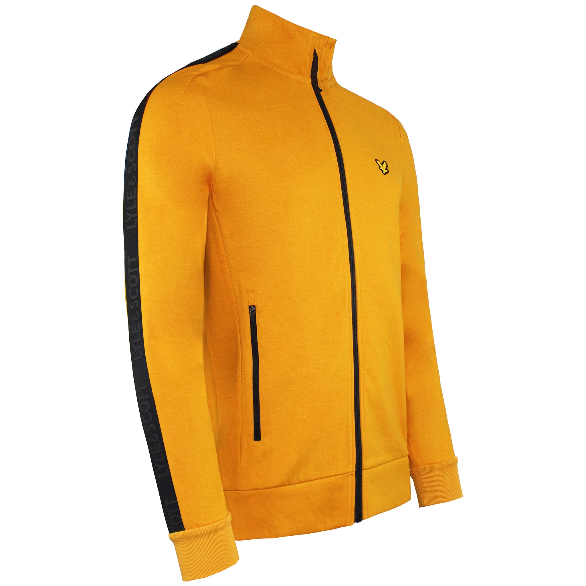 Lyle & Scott Tape Mens Yellow Track Jacket