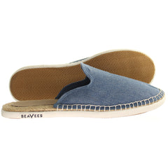 Seavees Ocean Park Mule Blue Womens Espadrilles