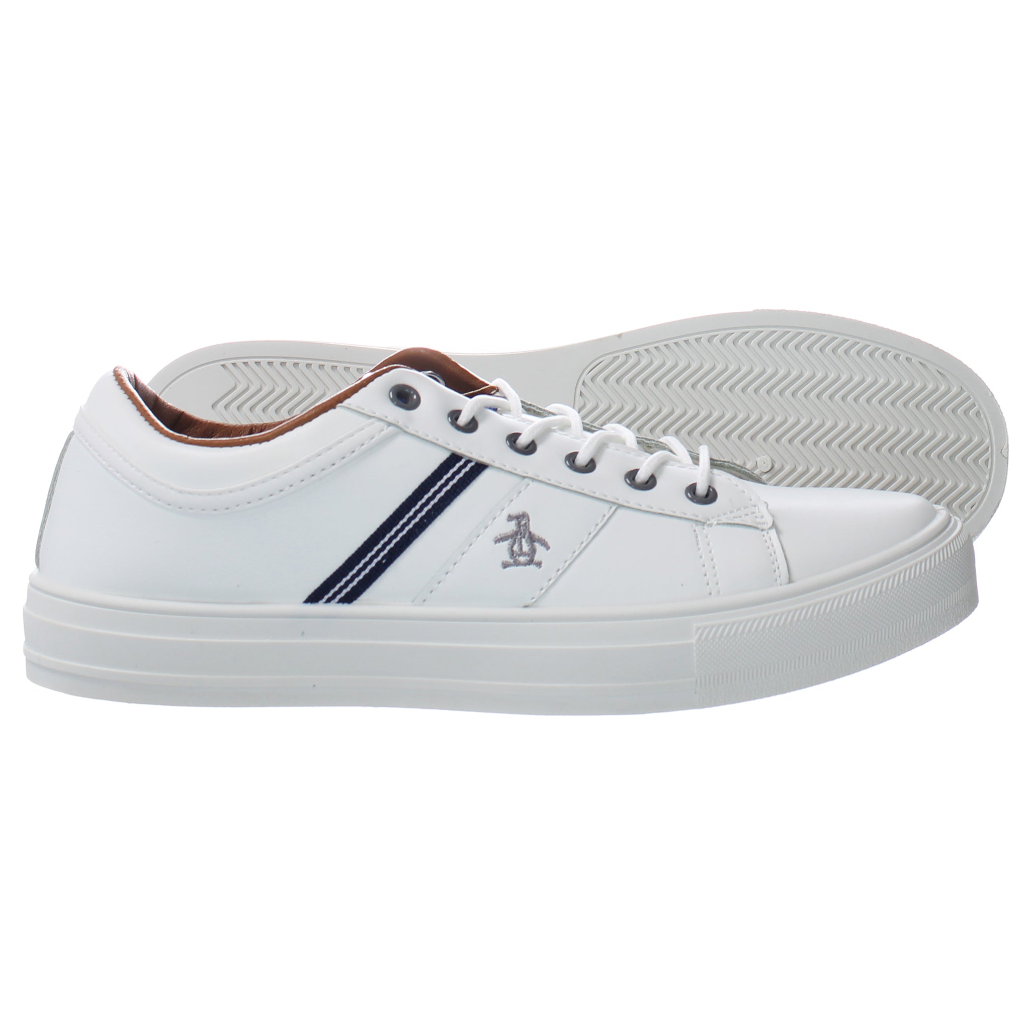 Penguin Max Mens White Trainers