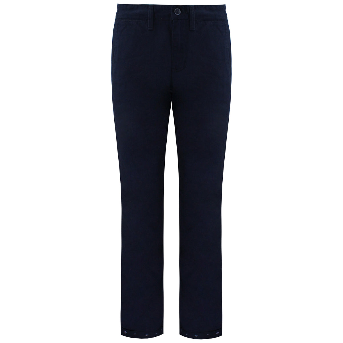 Vans Off The Wall Navy Blue Plain Mens Chino Trousers VOKQONY