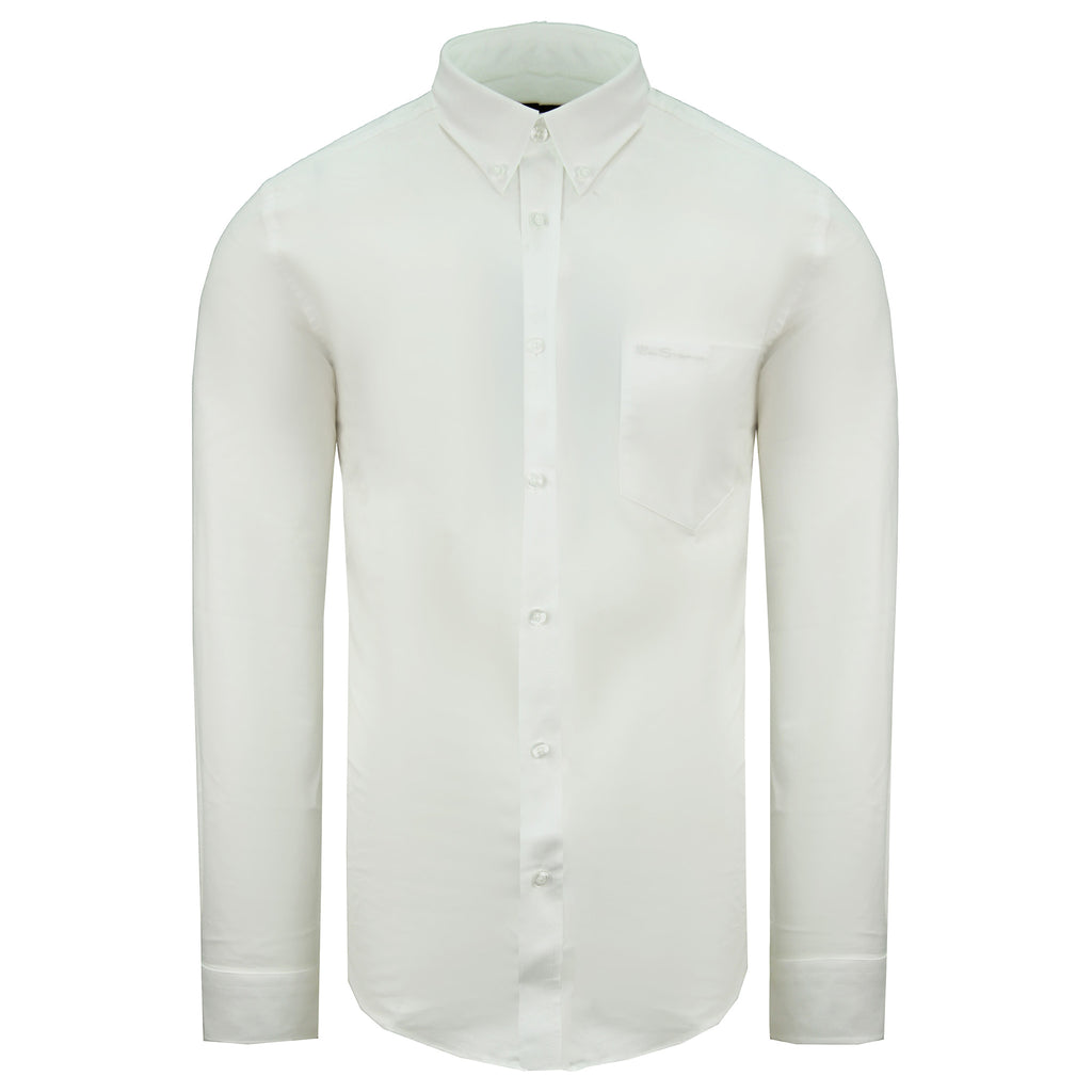 Ben Sherman Oxford Mens White Shirt