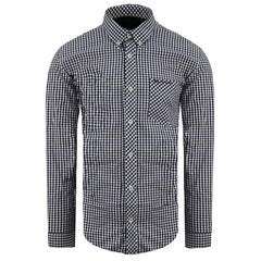 Ben Sherman Oxford Mens Black/White Shirt