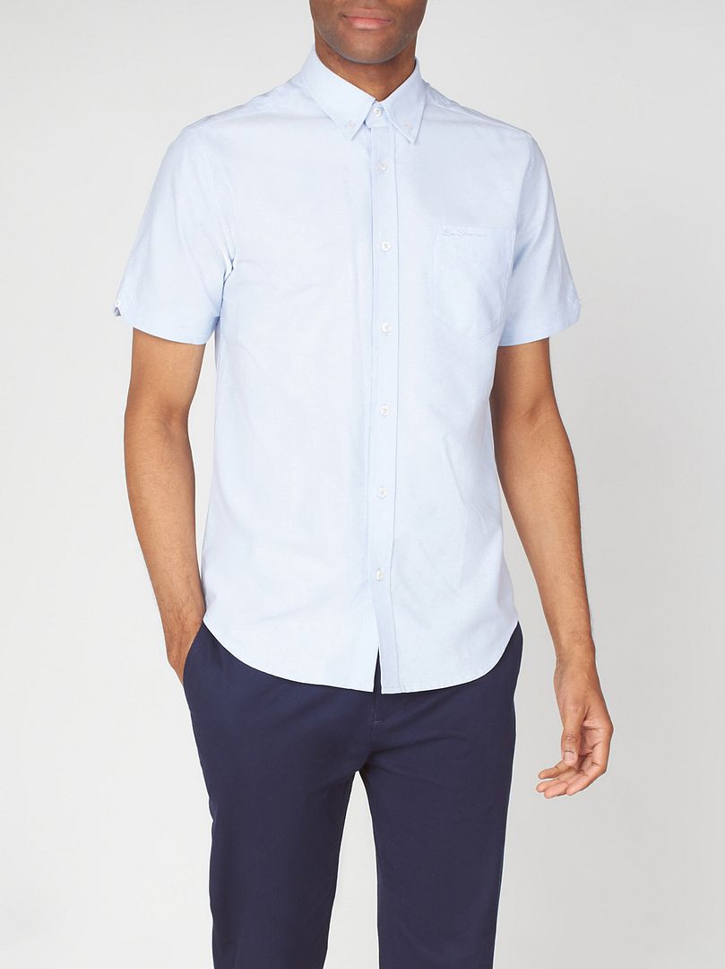 Ben Sherman Oxford Mens Light Blue Shirt