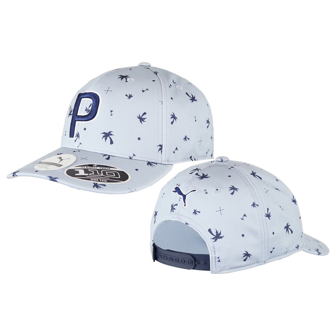 Puma Golf P110 Palms Pattern Mens Grey Cap