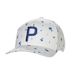 Puma Golf P110 Palms Mens White Golf Cap