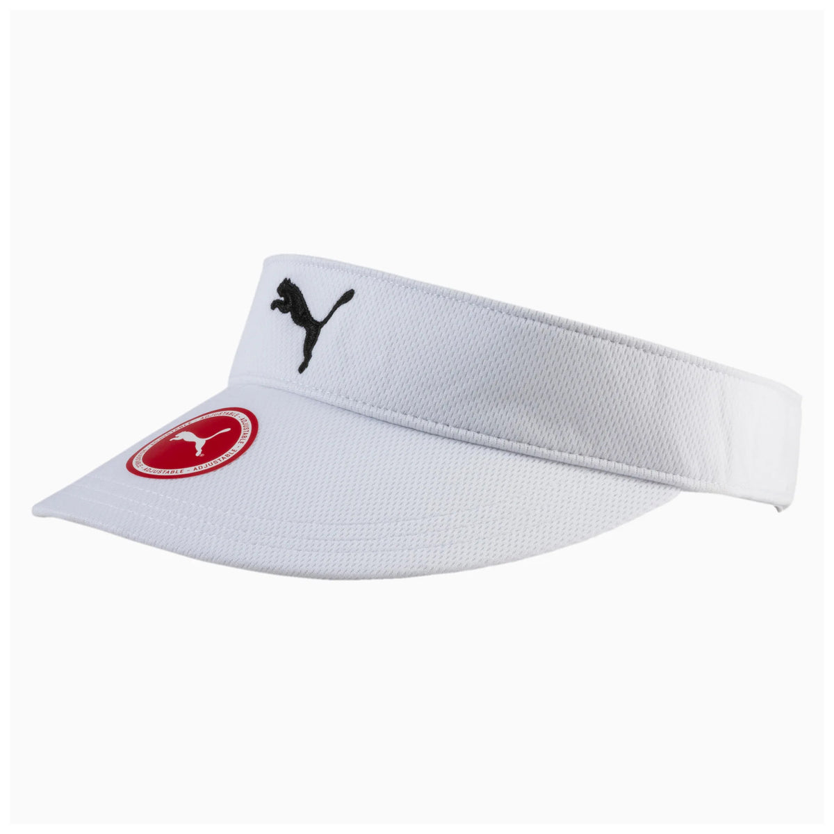 Puma DryCell Mens White Golf Visor Cap