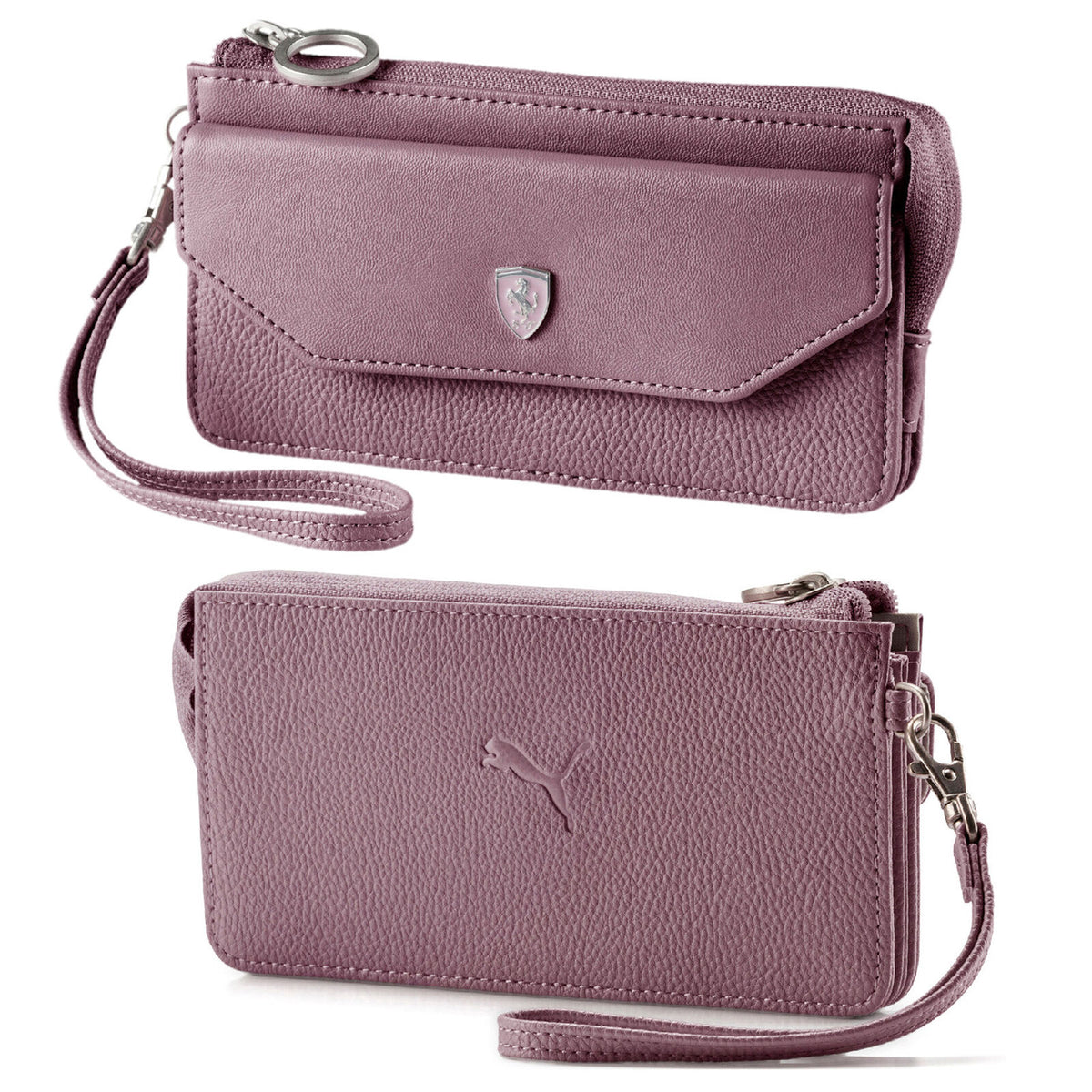Puma Scuderia Ferrari Womens Wallet Clutch Purse Purple