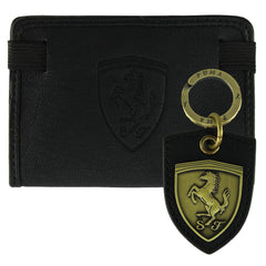 Puma Ferrari SF Keyring & Bifold Cardholder Mens Gift Set