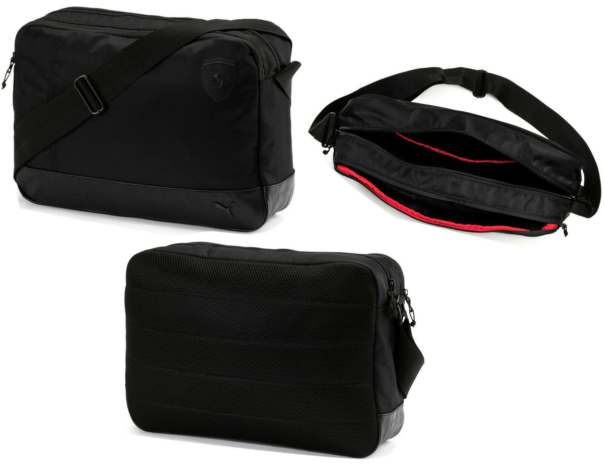 Puma SF Ferrari Reporter Unisex Black Messenger Bag