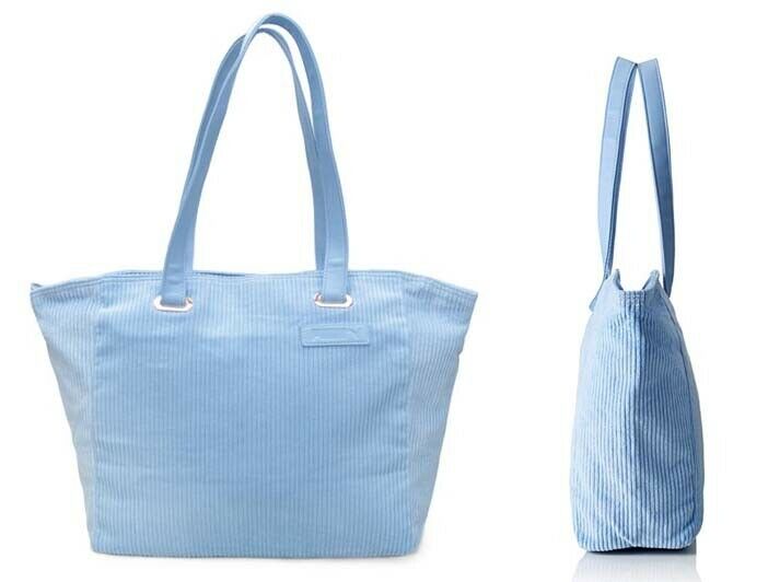 Puma Prime Time Corduroy Large Cerulean Blue Unisex Shopping Bag