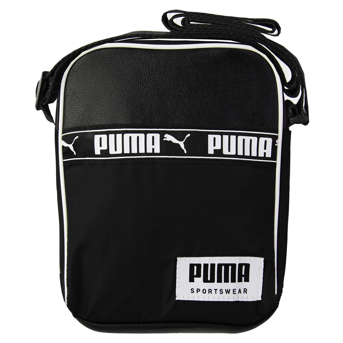 Puma Sportwear Campus Unisex Black Shoulder Adjustable Bag