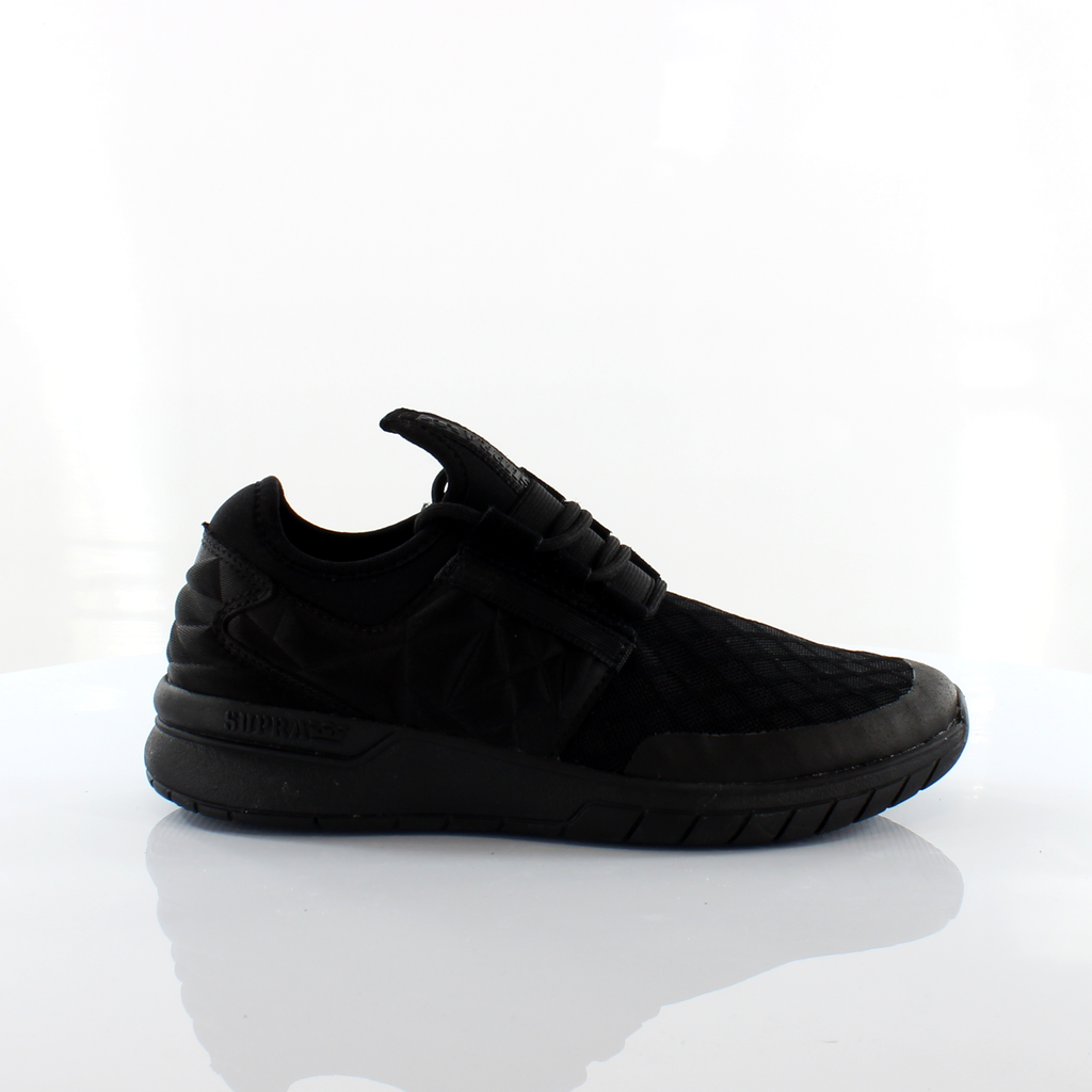 Supra Flow Run Evo Mens Black Running Shoes