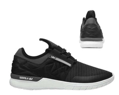 Supra Flow Run Evo Mens Black Running Trainers