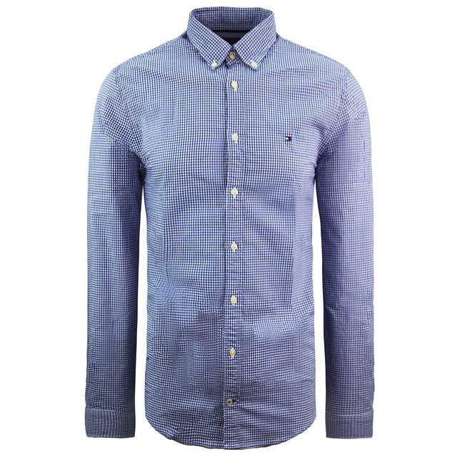 Tommy Hilfiger New York Fit Oxford Shirt Checkered Mens Top