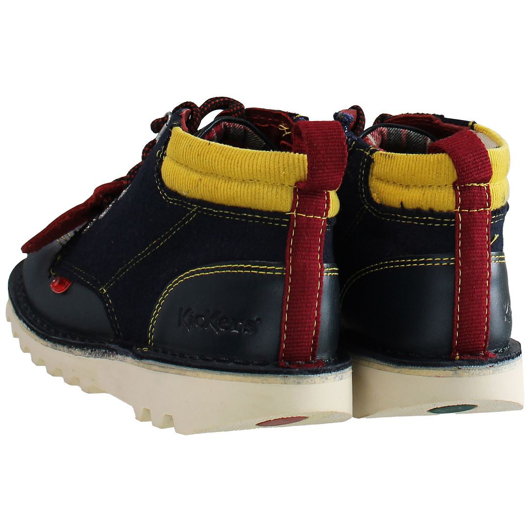 Kickers Winterised Kids Navy Boots