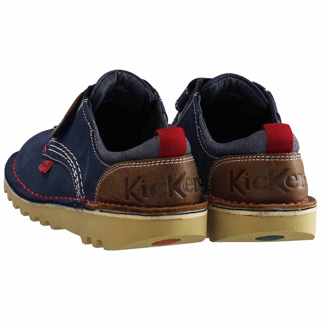 Kickers Kick Low Kids Navy Shoes