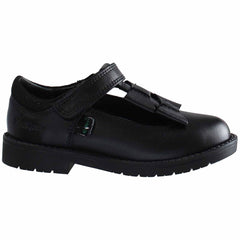 Kickers Lachly Bow Kids Black Shoes