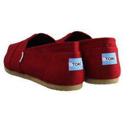 Toms Alpargatas Womens Red Plimsolls