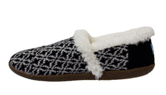 Toms Birch Wollen Black Slippers - Womens