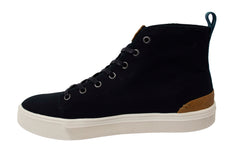 Toms Travel Lite Mens Black Plimsolls