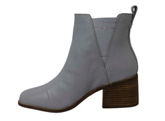 Toms Esme Grey Block Heel Boots - Womens